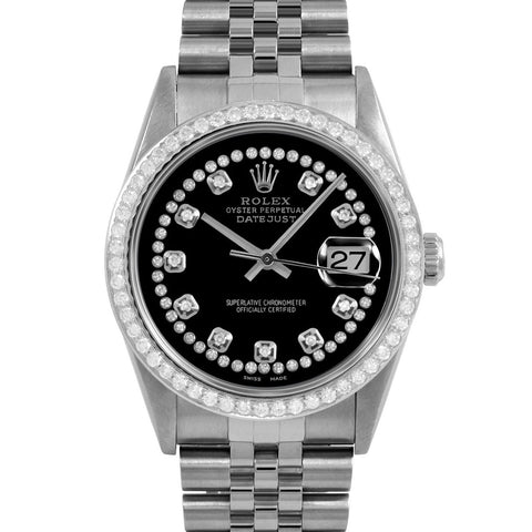 Rolex Datejust 36mm | 16234-BLK-STRD-BDS-JBL