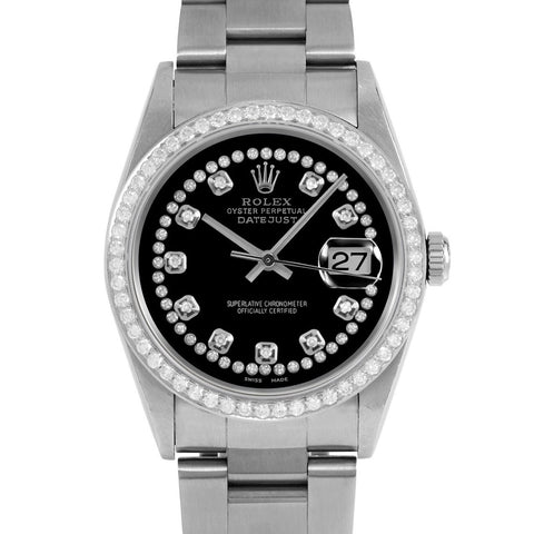 Rolex Datejust 36mm | 16234-BLK-STRD-BDS-OYS