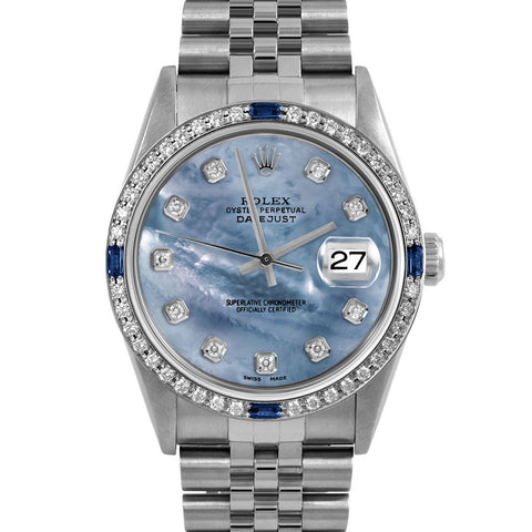 Rolex Datejust 36mm | 16234-BLMOP-DIA-AM-4SPH-JBL