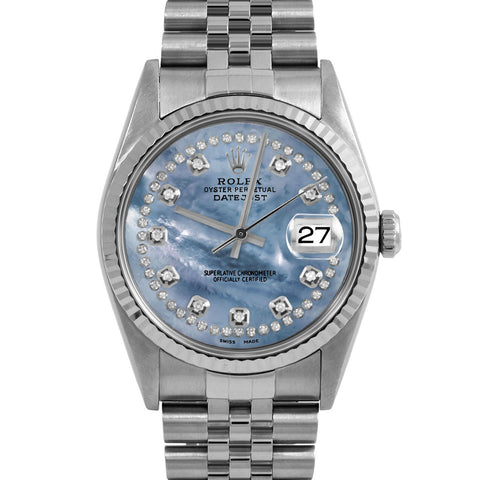 Rolex Datejust 36mm | 16234-BLMOP-STRD-FLT-JBL