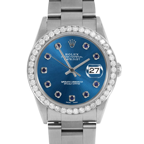 Rolex Datejust 36mm | 16234-BLU-SPH-AM-25CT-OYS