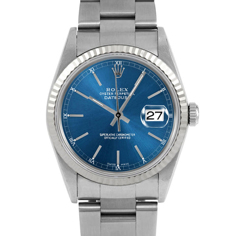 Rolex Datejust 36mm | 16234-BLU-STK-FLT-OYS