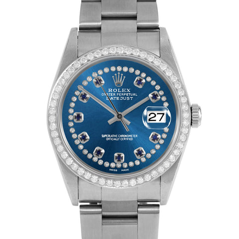 Rolex Datejust 36mm | 16234-BLU-STRS-BDS-OYS