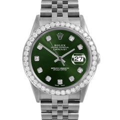 Rolex Datejust 36mm | 16234-GRN-DIA-AM-25CT-JBL