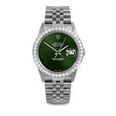 Rolex Datejust 36mm | 16234-GRN-NOHM-25CT-JBL