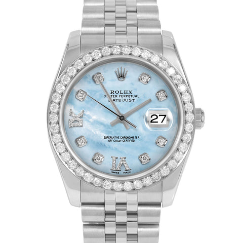 Rolex Datejust 36mm | 16234-LBMOP-8DR69-25CT-JBL