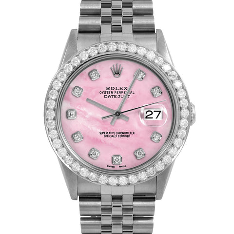 Rolex Datejust 36mm | 16234-PMOP-DIA-AM-25CT-JBL