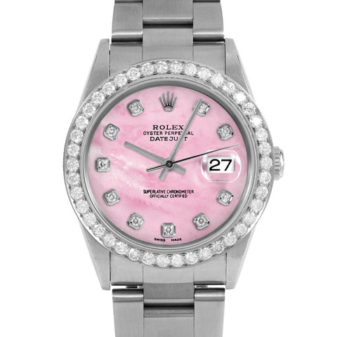 Rolex Datejust 36mm | 16234-PMOP-DIA-AM-25CT-OYS