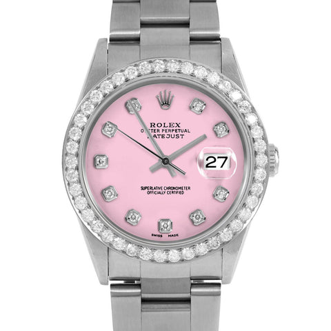 Rolex Datejust 36mm | 16234-PNK-DIA-AM-25CT-OYS