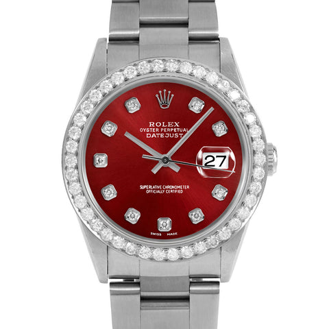 Rolex Datejust 36mm | 16234-RED-DIA-AM-25CT-OYS