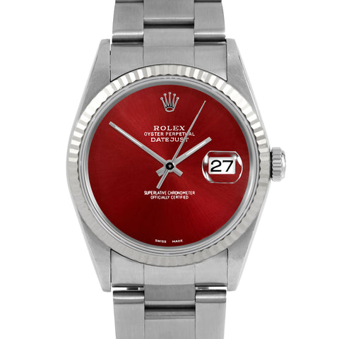 Rolex Datejust 36mm | 16234-RED-NOHM-FLT-OYS