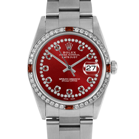 Rolex Datejust 36mm | 16234-RED-STRR-4RBY-OYS