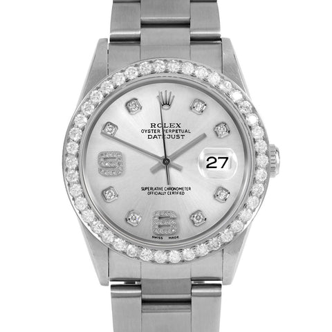 Rolex Datejust 36mm | 16234-SLV-8DA69-25CT-OYS