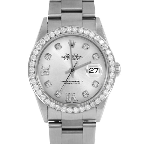 Rolex Datejust 36mm | 16234-SLV-8DR69-25CT-OYS