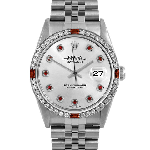 Rolex Datejust 36mm | 16234-SLV-RBY-AM-4RBY-JBL