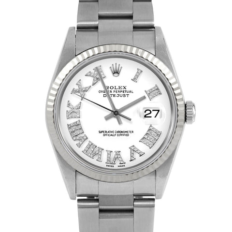 Rolex Datejust 36mm | 16234-WHT-FDR-FLT-OYS