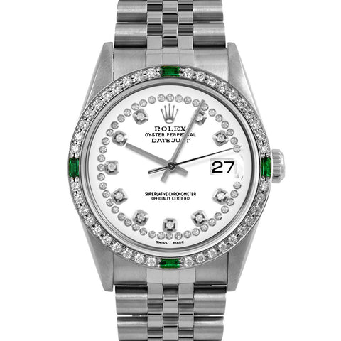 Rolex Datejust 36mm | 16234-WHT-STRD-4EMD-JBL