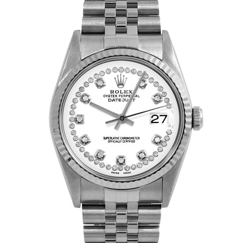 Rolex Datejust 36mm | 16234-WHT-STRD-FLT-JBL