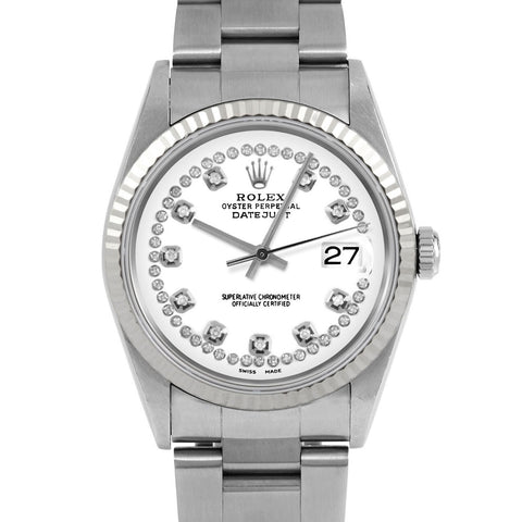 Rolex Datejust 36mm | 16234-WHT-STRD-FLT-OYS