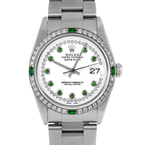 Rolex Datejust 36mm | 16234-WHT-STRE-4EMD-OYS