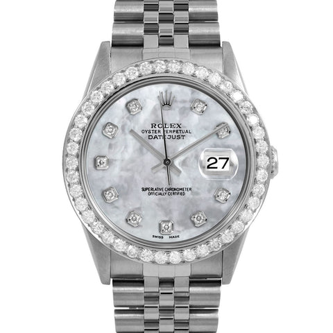 Rolex Datejust 36mm | 16234-WMOP-DIA-AM-25CT-JBL