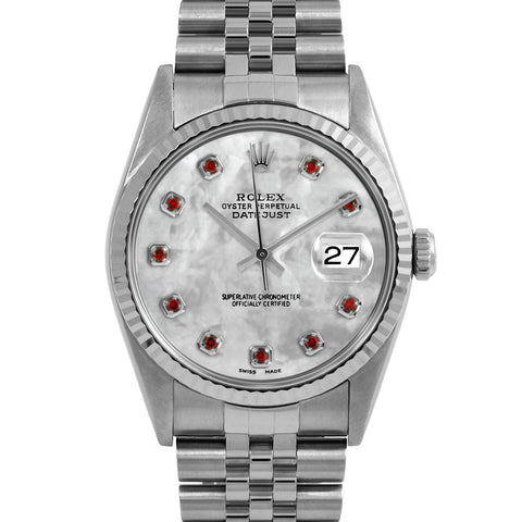 Rolex Datejust 36mm | 16234-WMOP-RBY-AM-FLT-JBL