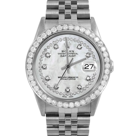 Rolex Datejust 36mm | 16234-WMOP-STRD-25CT-JBL