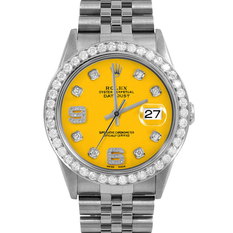 Rolex Datejust 36mm | 16234-YLW-8DA69-25CT-JBL