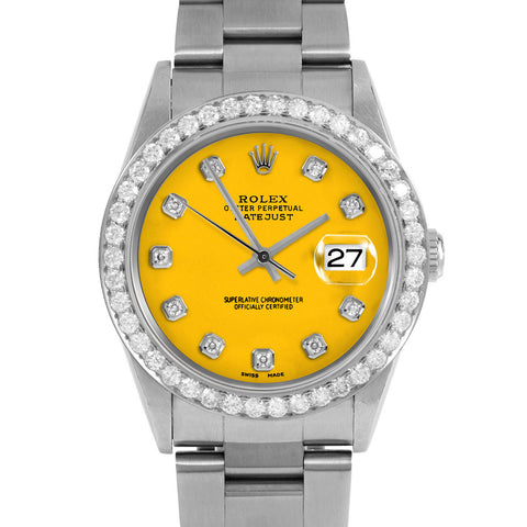 Rolex Datejust 36mm | 16234-YLW-DIA-AM-25CT-OYS