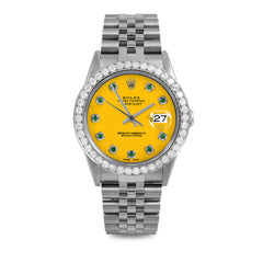 Rolex Datejust 36mm | 16234-YLW-EMD-AM-25CT-JBL