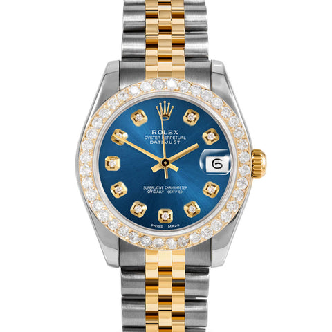 Rolex Datejust 31mm | 178273-BLU-DIA-AM-2CT-JBL