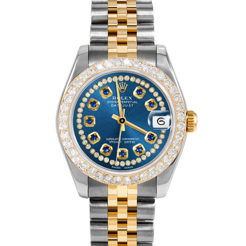 Rolex Datejust 31mm | 178273-BLU-STRS-2CT-JBL