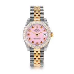 Rolex Datejust 31mm | 178273-PNK-RBY-AM-2CT-JBL