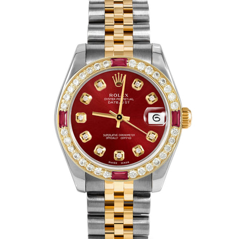 Rolex Datejust 31mm | 178273-RED-DIA-AM-4RBY-JBL