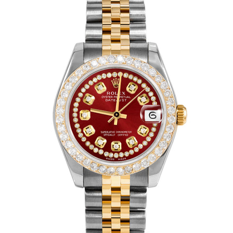 Rolex Datejust 31mm | 178273-RED-STRD-2CT-JBL