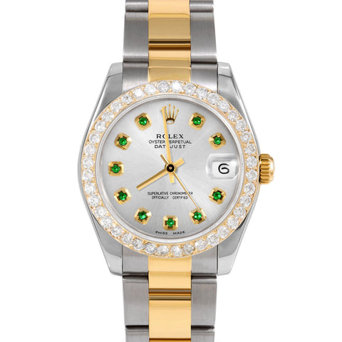 Rolex Datejust 31mm | 178273-SLV-EMD-AM-2CT-OYS
