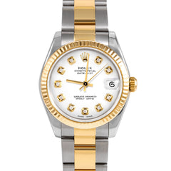 Rolex Datejust 31mm | 178273-WHT-DIA-AM-FLT-OYS