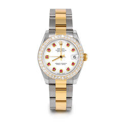 Rolex Datejust 31mm | 178273-WHT-RBY-AM-2CT-OYS