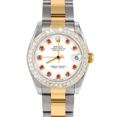 Rolex Datejust 31mm | 178273-WHT-RBY-AM-2CT-OYS