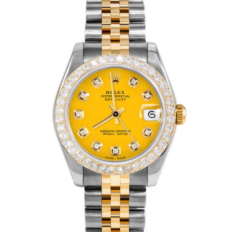 Rolex Datejust 31mm | 178273-YLW-DIA-AM-2CT-JBL