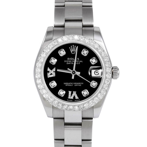 Rolex Datejust 31mm | 178274-BLK-8DR69-2CT-OYS