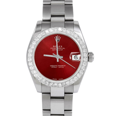 Rolex Datejust 31mm | 178274-RED-NOHM-2CT-OYS