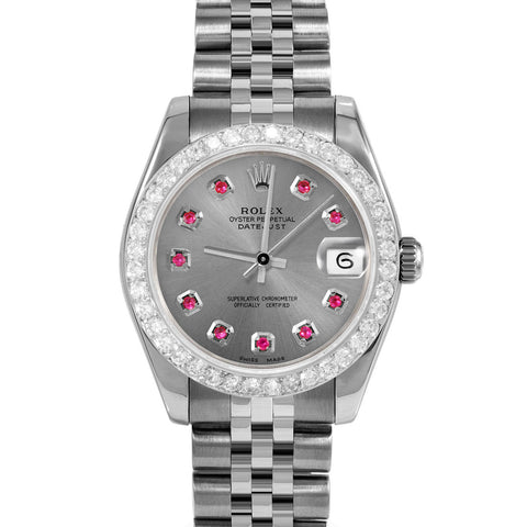 Rolex Datejust 31mm | 178274-SLT-RBY-AM-2CT-JBL