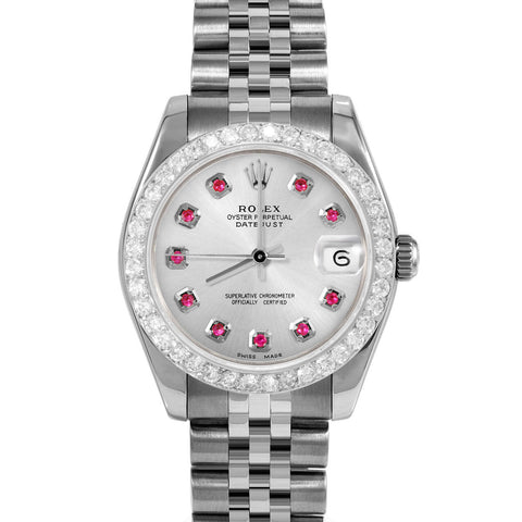 Rolex Datejust 31mm | 178274-SLV-RBY-AM-2CT-JBL