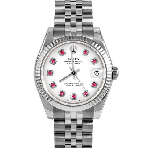 Rolex Datejust 31mm | 178274-WHT-RBY-AM-FLT-JBL