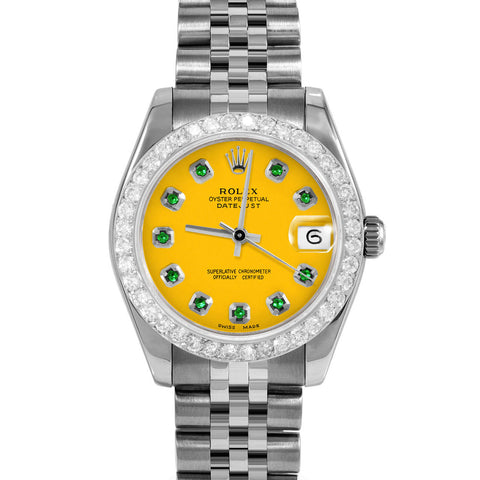 Rolex Datejust 31mm | 178274-YLW-EMD-AM-2CT-JBL
