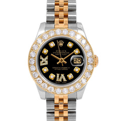 Rolex Datejust 26mm | 179173-BLK-8DR69-2CT-JBL