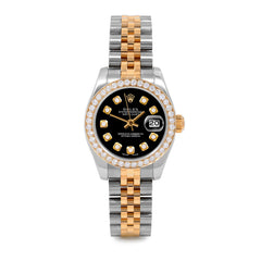 Rolex Datejust 26mm | 179173-BLK-DIA-AM-BDS-JBL