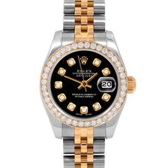 Rolex Datejust 26mm | 179173-BLK-DIA-AM-BDS-JBL