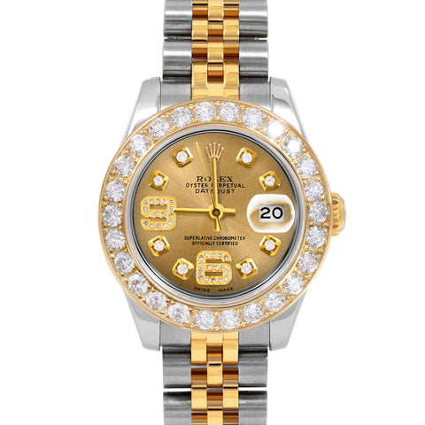 Rolex Datejust 26mm | 179173-CHM-8DA69-2CT-JBL